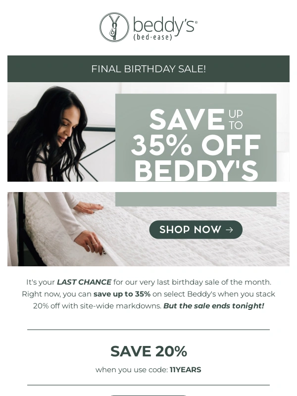 Beddy's - Hey,did you want these savings?