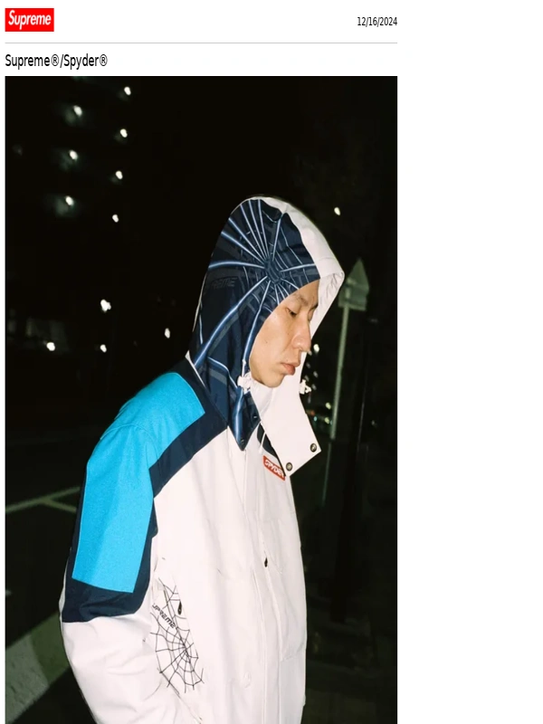 Supreme - Supreme®/Spyder®