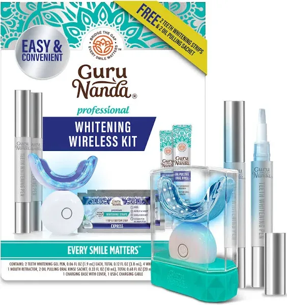 GuruNanda Professional Teeth Whitening Wireless Kit
