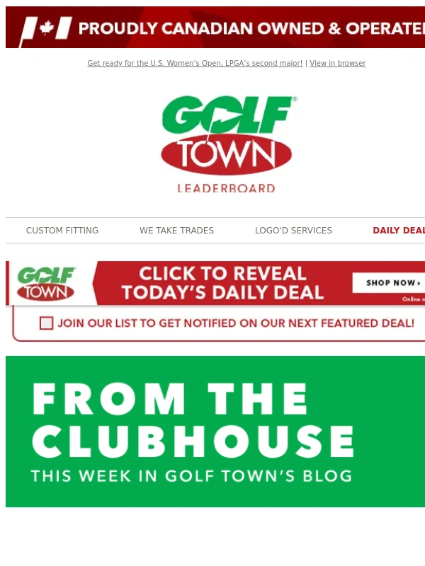 Golf Town - U.S. Women’s Open Preview