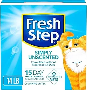 14-lbs Fresh Step Simply Unscented Clumping Litter $7.60 w/ Subscribe & Save + Shipping is free w/ Prime or on $35+ orders