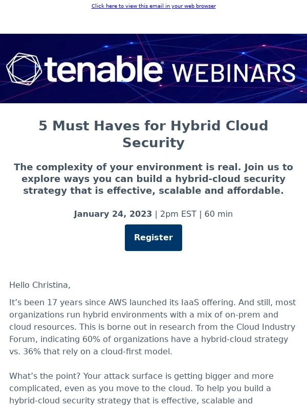 Tenable -  5 Must Haves for Hybrid-Cloud Security