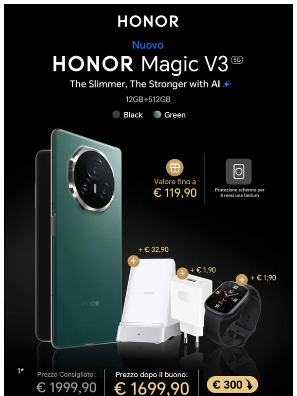 hihonor.com - Non perderti l'offerta di lancio di HONOR Magic V3!