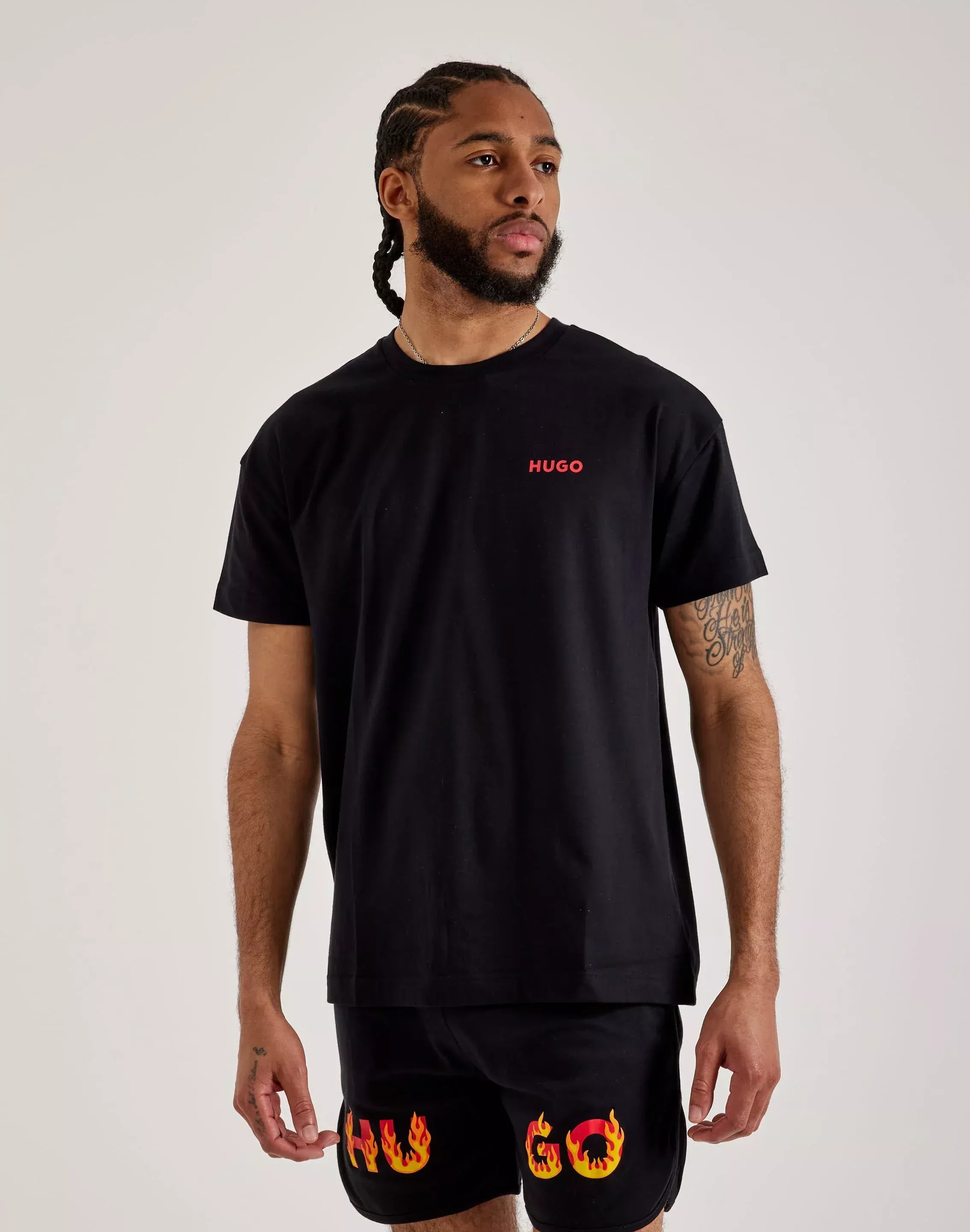 Hugo Boss Flames Tee  - Black - Size: SM