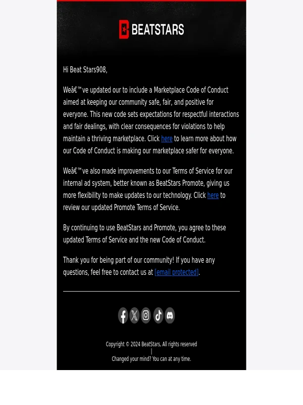BeatStars - Important Update: New Code of Conduct & Promote Changes