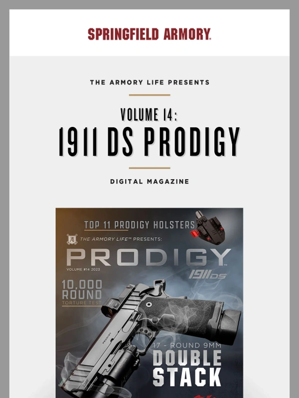 Springfield Armory - (Exclusive Giveaway) 1911 DS Prodigy: The Armory Life Presents Digital Magazine Vol. 14