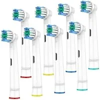 8 Pack Yeosll Replacement Toothbrush Heads Compatible with Oral-B Braun