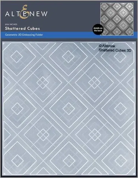 Altenew Shattered Cubes Builder Stencil Set