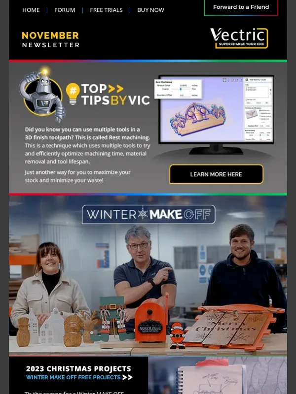 Vectric - Winter Make Off ? | Furry Friends Christmas ? | Greg St. George Kinetic Sculpture ? | Hack Of The Week Christmas Decoration ?