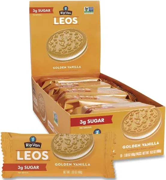 Rip Van Wafels Leos Golden Vanilla Package 40ct Case