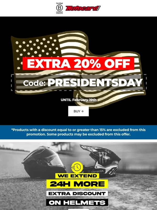 Motocard - 20% OFF ?? Secret code: PRESIDENTSDAY