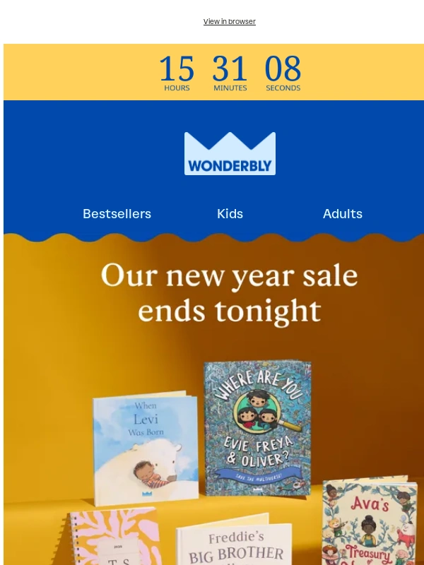 Wonderbly - Ends tonight: up to 30% off ⌛