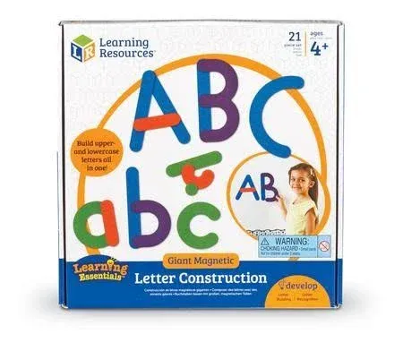 Learning Resources Giant Magnetic Letter Construction Set