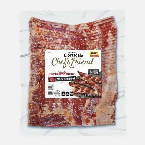 Cloverdale Chefs Friend Applewood Thick Bacon