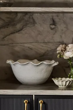 Anthropologie Wynn Portuguese Glazed Terracotta Serve Bowl