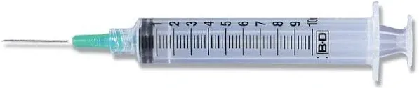 Medsitis - BD PrecisionGlide 10ml Syringe w/ 21g x 1-1/2" Hypodermic Needle - 309643 Case of 400
