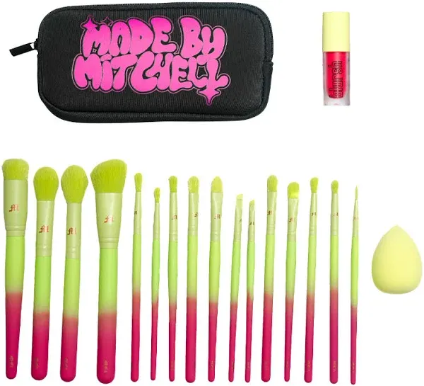 Made By Mitchell 16 Piece Ombre Brush Set With Blursh & Blender