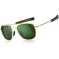 SUNGAIT Men's Military Style Polarized Pilot Aviator Sunglasses