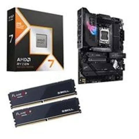 AMD AMD Ryzen 7 9800X3D, ASUS X870-E ROG Strix Gaming WiFi AM5, G.Skill Flare X5 Series 32GB DDR5-6000 Kit, Computer Build Bundle