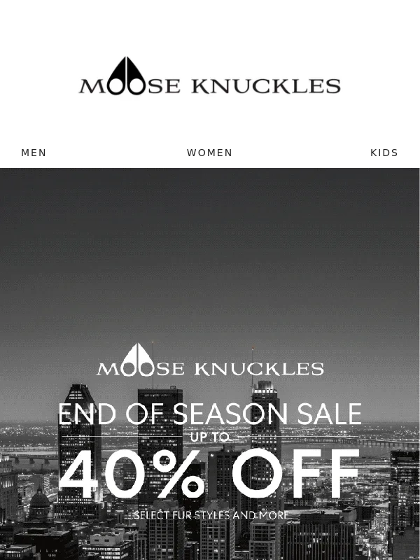 Moose Knuckles - His End of Season Sale Must-Haves