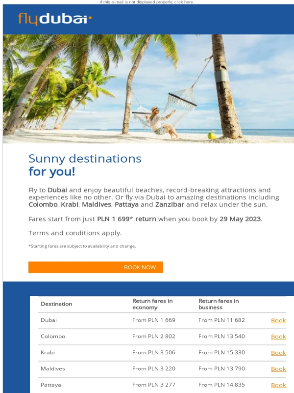Flydubai - Great getaways from PLN 1 669 return