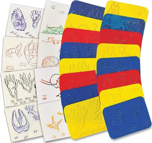 Roylco Animal Track Rubbing Plates