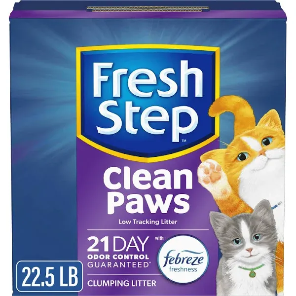 Fresh Step Clean Paws Multi-Cat Clumping Litter