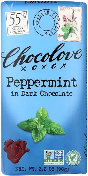 CHOCOLOVE Peppermint Dark Chocolate Bar