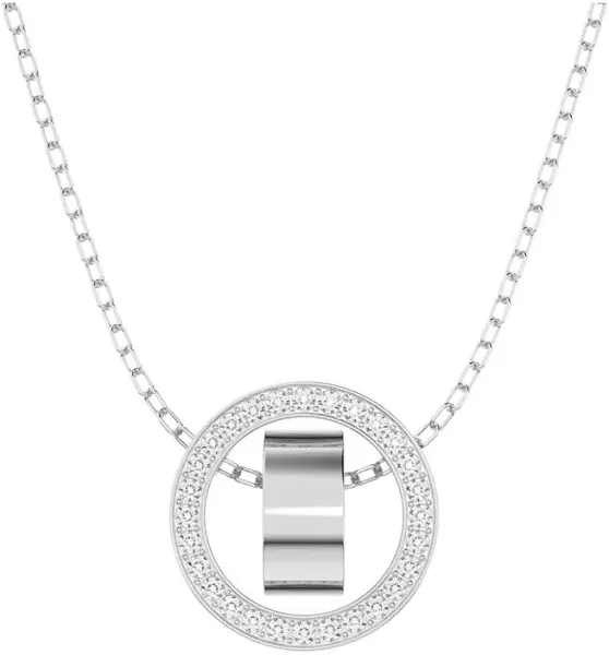 Swarovski Rose Gold Hollow Pendant Necklace