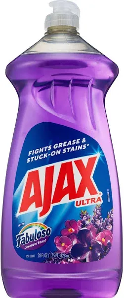 Ajax Dish Detergent Fabuloso Lavender Scent 28 oz Bottle