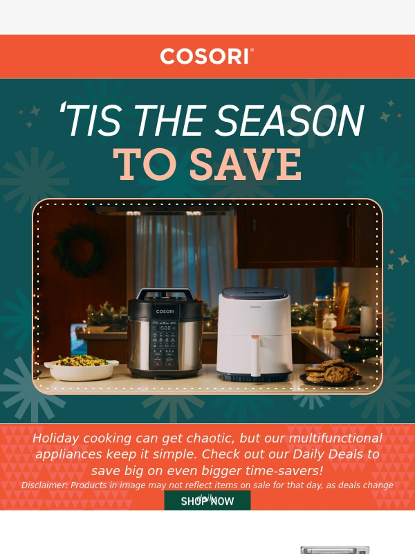Cosori - Time’s Almost Up for Black Friday Savings!