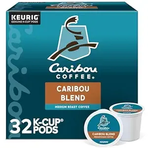 Caribou Coffee Blend Keurig Single-Serve Medium Roast Coffee K-Cup Pods 32 Count