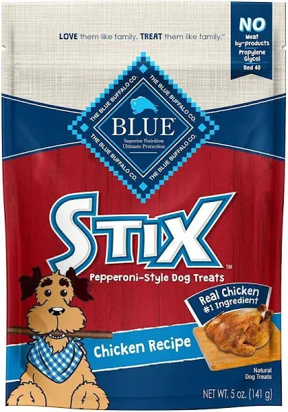 Blue Buffalo Stix Dog Treats Natural
