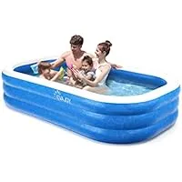 Evajoy 92'' x 56'' x 20'' BPA-Free Above Ground Inflatable Pool for Age 3+