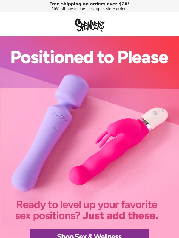 Spencers - Your fave position ? these toys