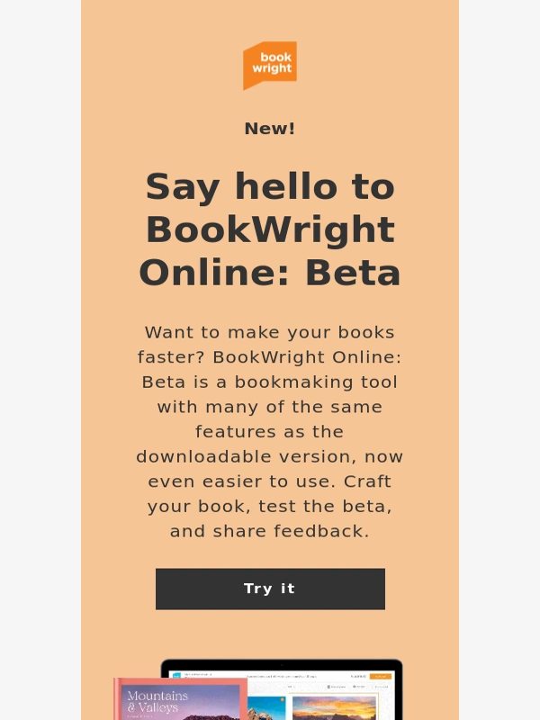 Blurb - Meet BookWright Online: Beta