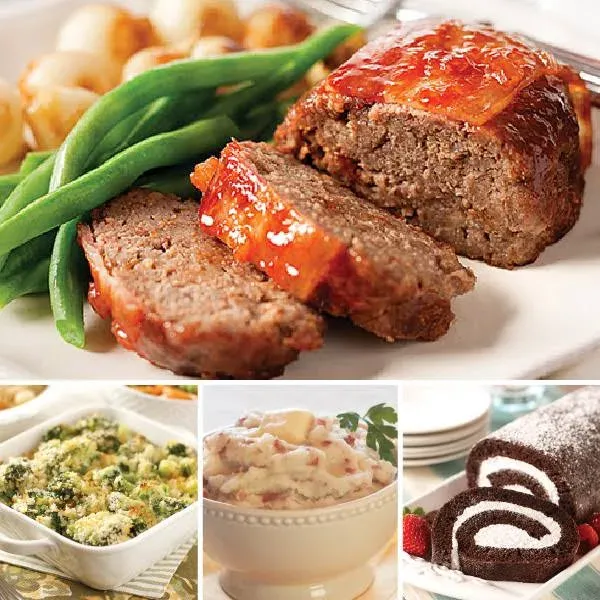Comfort Food Classic Meatloaf Dinner for Two