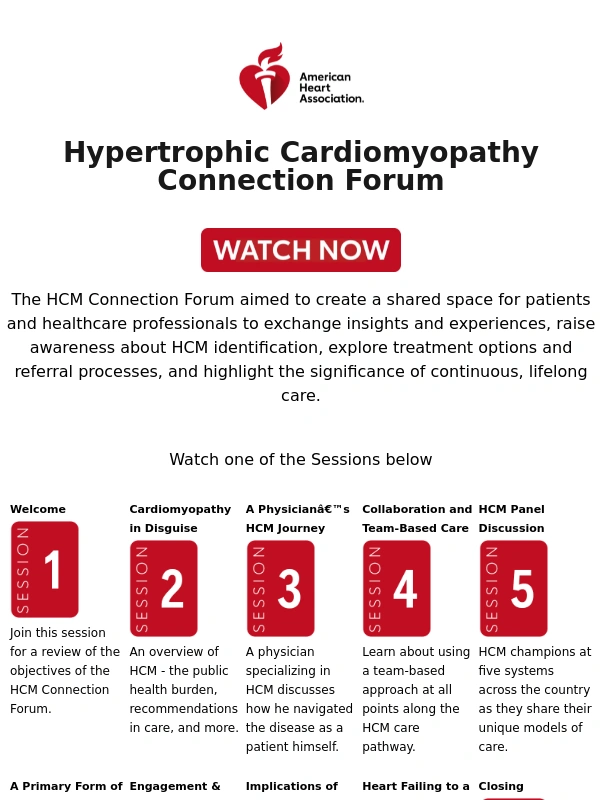 Heart - ICYMI: Session 3: A Physician’s HCM Journey
