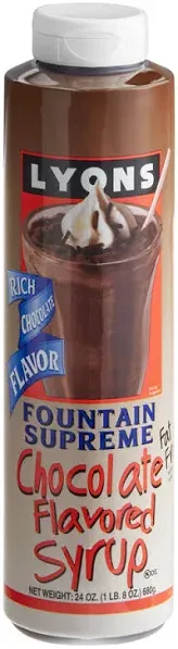 Lyons Fountain Supreme Chocolate Syrup