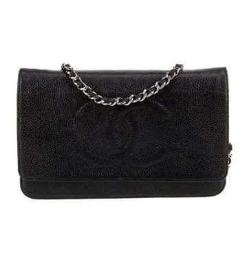 CHANEL CC Caviar Leather Crossbody Bag