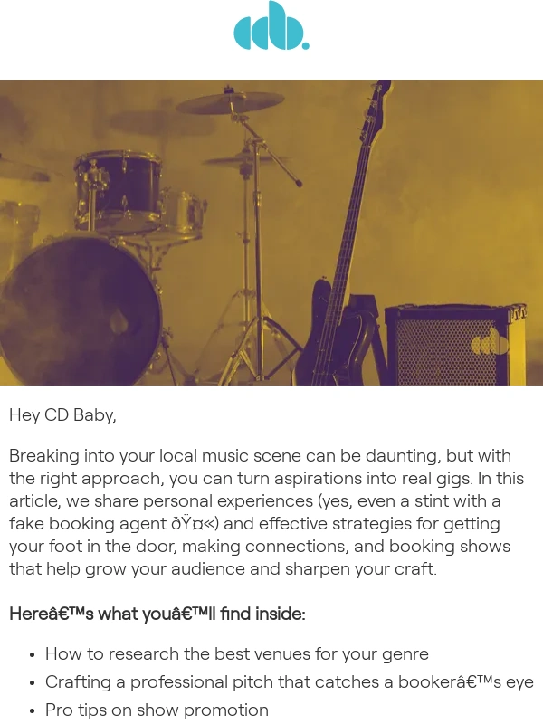 CD Baby - Booking Gigs Made Easy: Tips,Tricks,and Real-Life Experiences