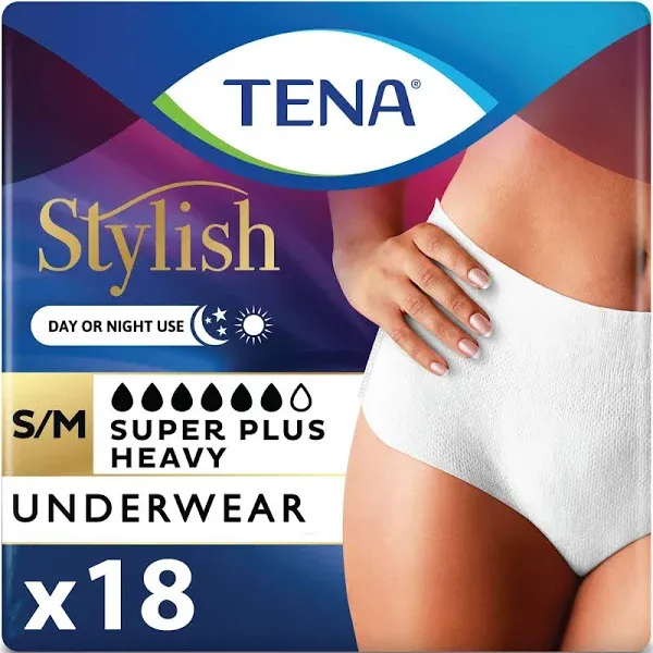 TENA Women's Super Plus Heavy Protective Underwear