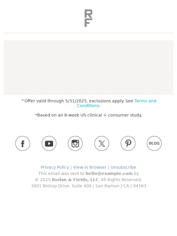 RODAN+FIELDS - Target crows’s feet with science + 25% off ?