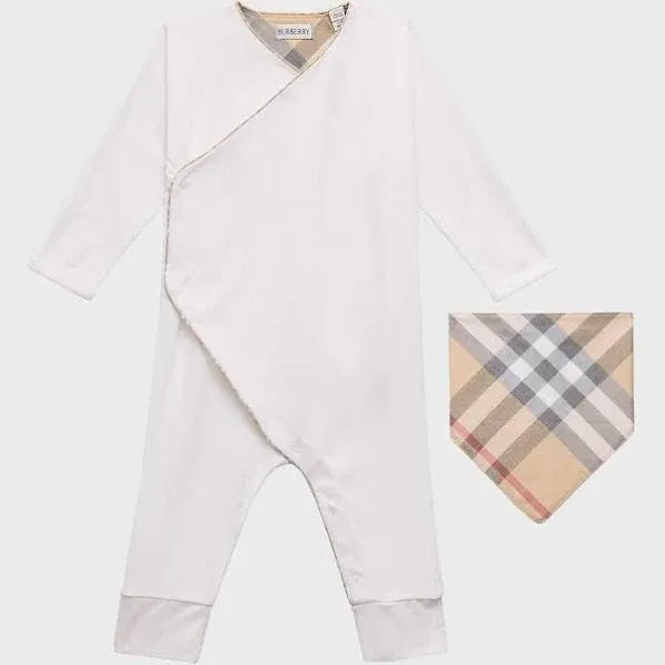Burberry Childrens Cotton Two-Piece Baby Gift Set