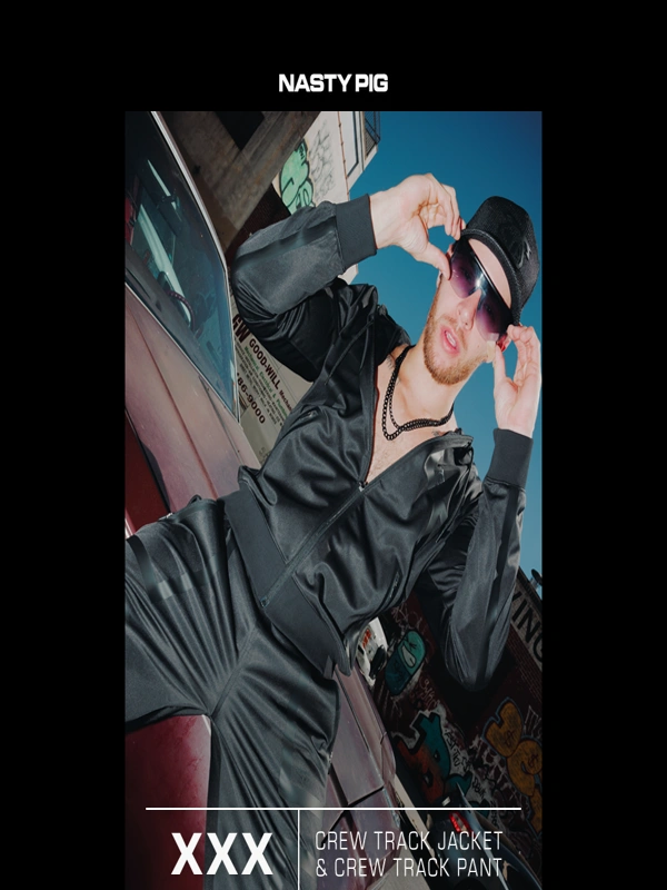 Nasty Pig - Crew Track Suit: Black On Black Styles