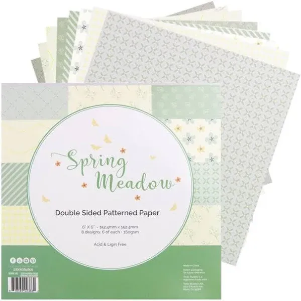 Craft Perfect Double-Sided Cardstock Spring Meadow 6x6 24/Pkg