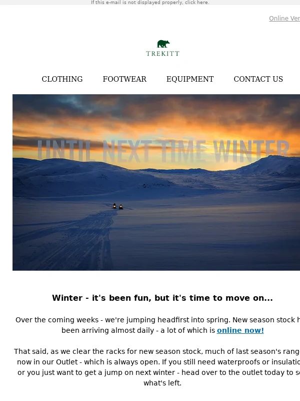 Trekitt - So long winter!