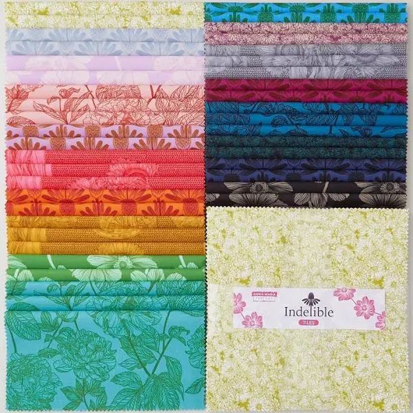 Northcott Indelible 10" Squares 42 Pieces