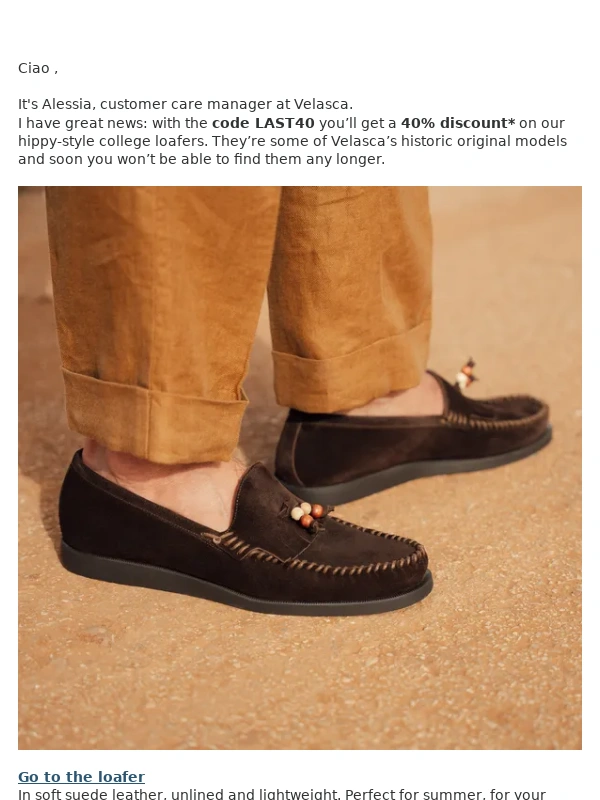 Velasca - Hippy style,40% off