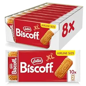 Lotus Biscoff Airplane Cookies, Caramelized Biscuit Cookies, Two-Pack (80 Count), Vegan